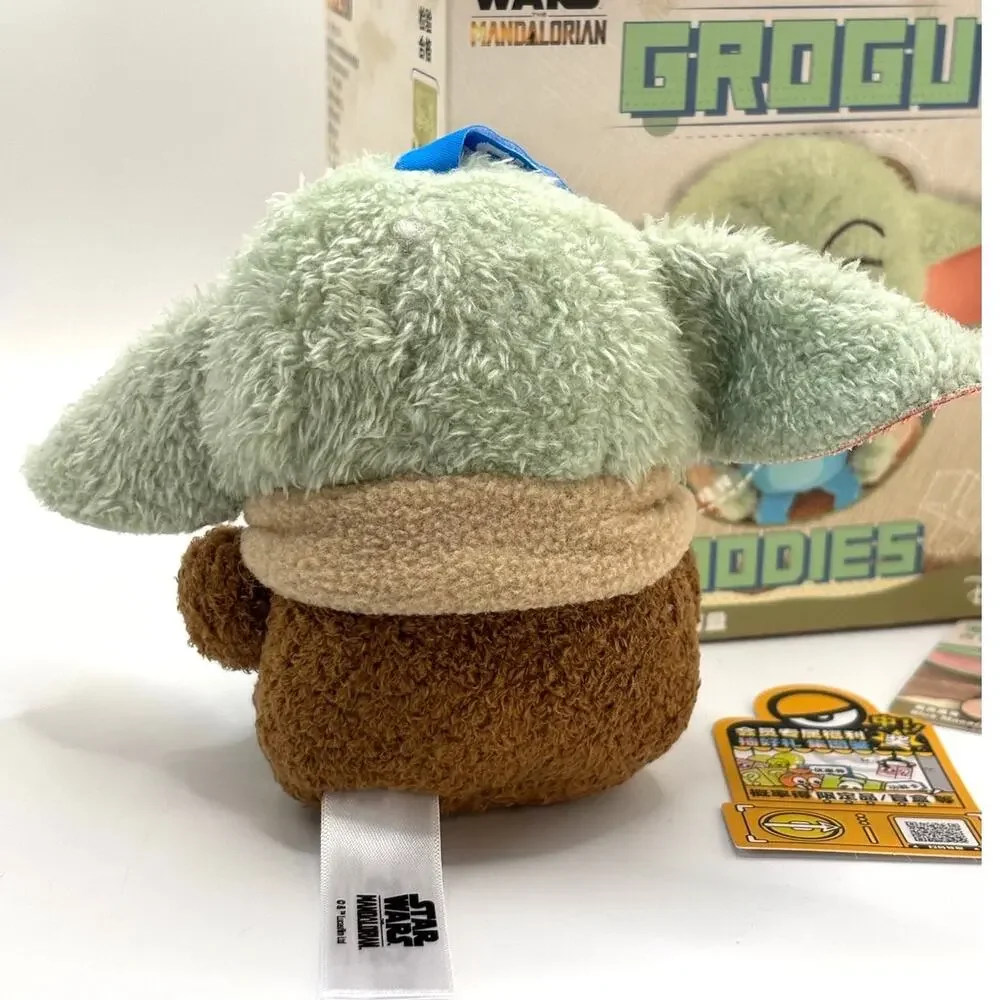 Disney x Star Wars x 52Toys Mandalorian & Grogu Plush Charm, Blue Macaron New